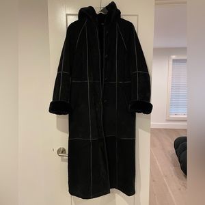 Vintage Marvin Richards Leather Suede and Fur Coat